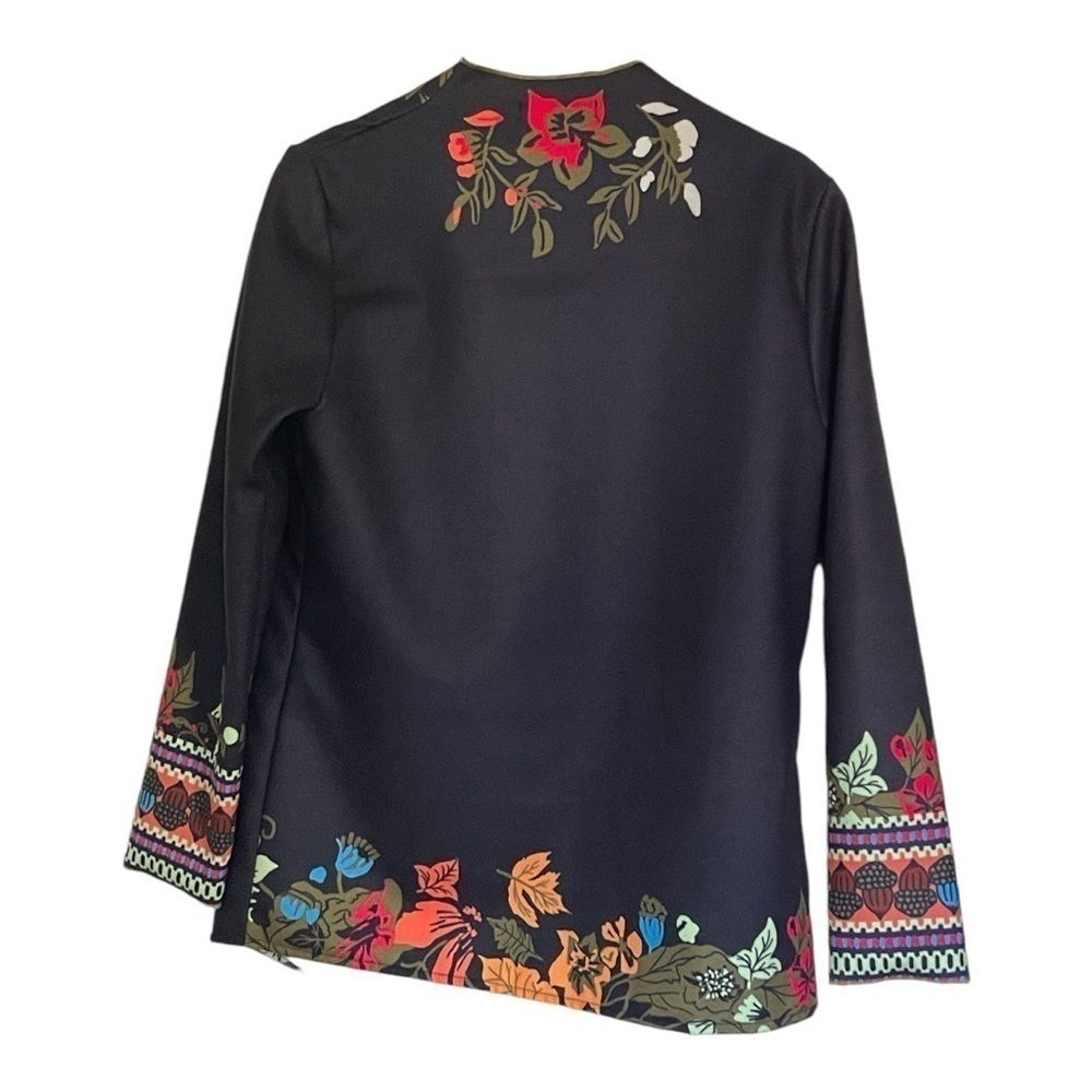 MISSLOOK Lightweight open front jacket Fall leaves women’s medium - Picture 5 of 11